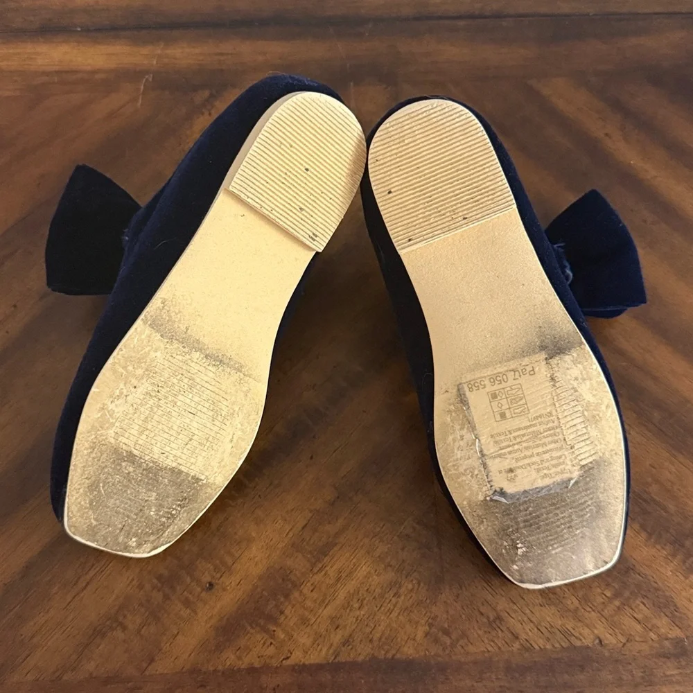 Janie and Jack Velvet Bow Ballet Flat - Picture 4 of 6